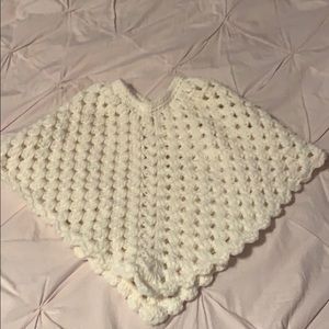 Toddler girls crochet cape